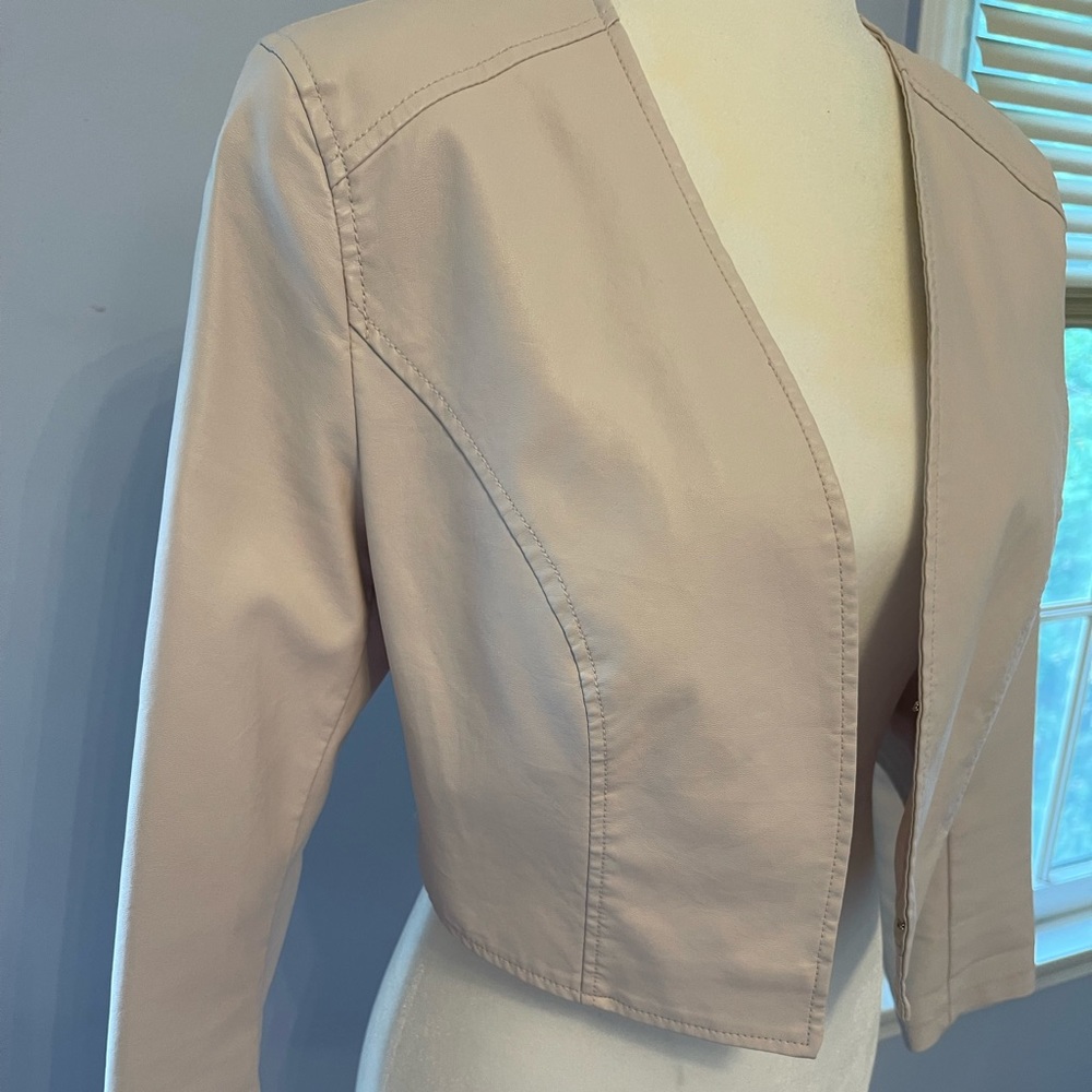 Soft Faux Leather Bolero Jacket By Tally Weijl Gem
